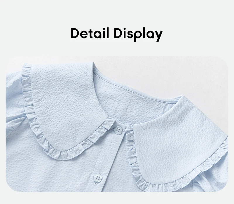 Mini Bala Girls Soft Breathable Cute Cotton Short Sleeve Shirt Lightweight Summer Baby Children Top 2025 New