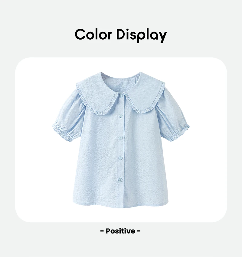 Mini Bala Girls Soft Breathable Cute Cotton Short Sleeve Shirt Lightweight Summer Baby Children Top 2025 New