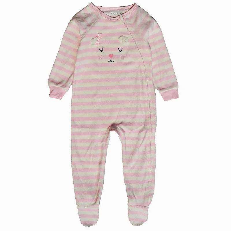 Autumn and Winter Children's Smooth Fleece Hanie Men and Girls Pajamas Baby Ridiculous Clothes to Increase the Code Package Feet