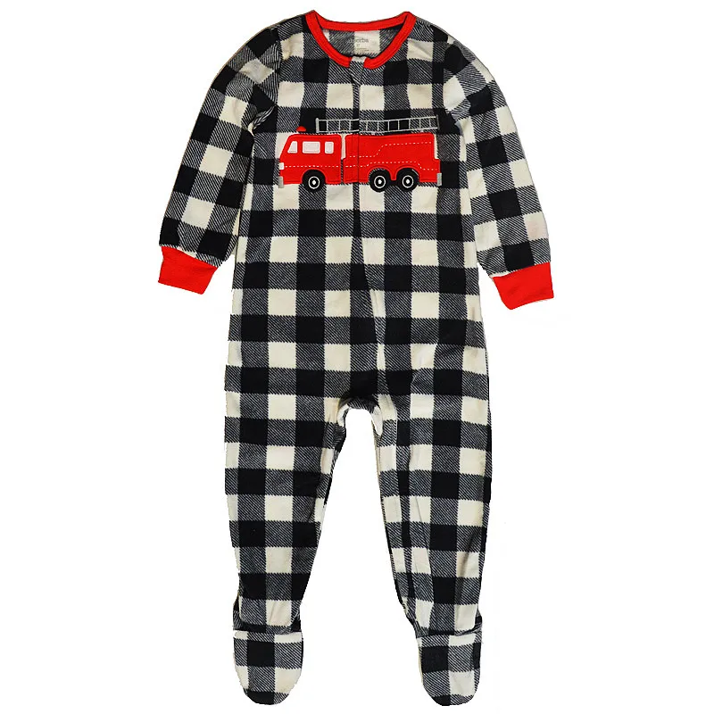 Autumn and Winter Children's Smooth Fleece Hanie Men and Girls Pajamas Baby Ridiculous Clothes to Increase the Code Package Feet