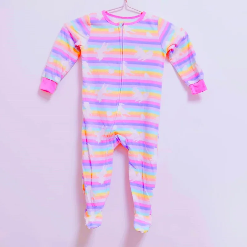 Autumn and Winter Children's Smooth Fleece Hanie Men and Girls Pajamas Baby Ridiculous Clothes to Increase the Code Package Feet