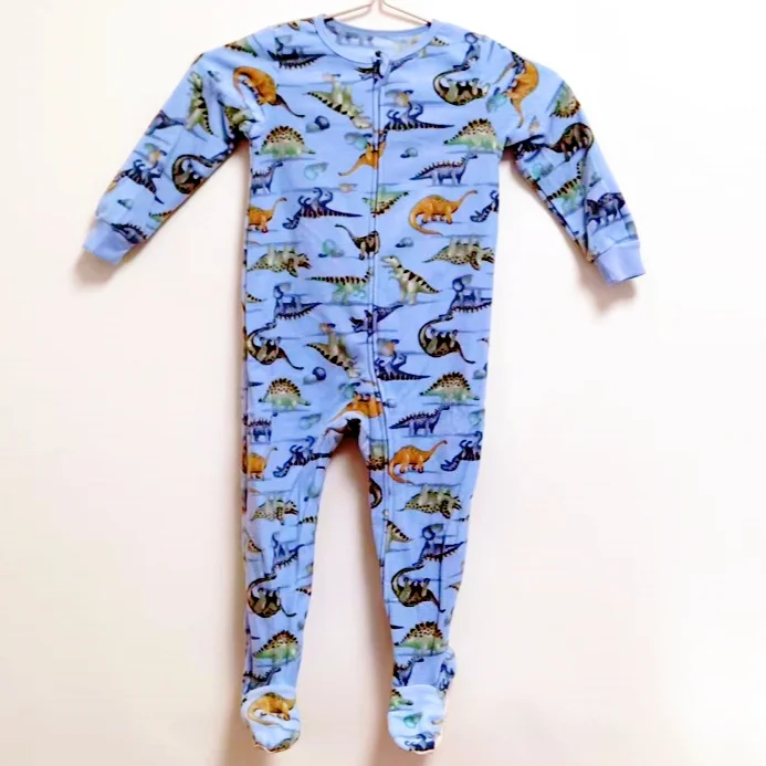 Autumn and Winter Children's Smooth Fleece Hanie Men and Girls Pajamas Baby Ridiculous Clothes to Increase the Code Package Feet