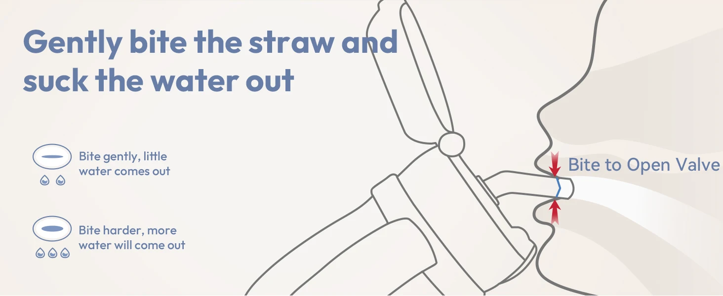 NCVI Kids Stainless Steel Straw Cup for Toddler 1-3 Years Old, Blue 10floz, BPA-Free, Easy to Clean, Adjustable Shoulder Strap