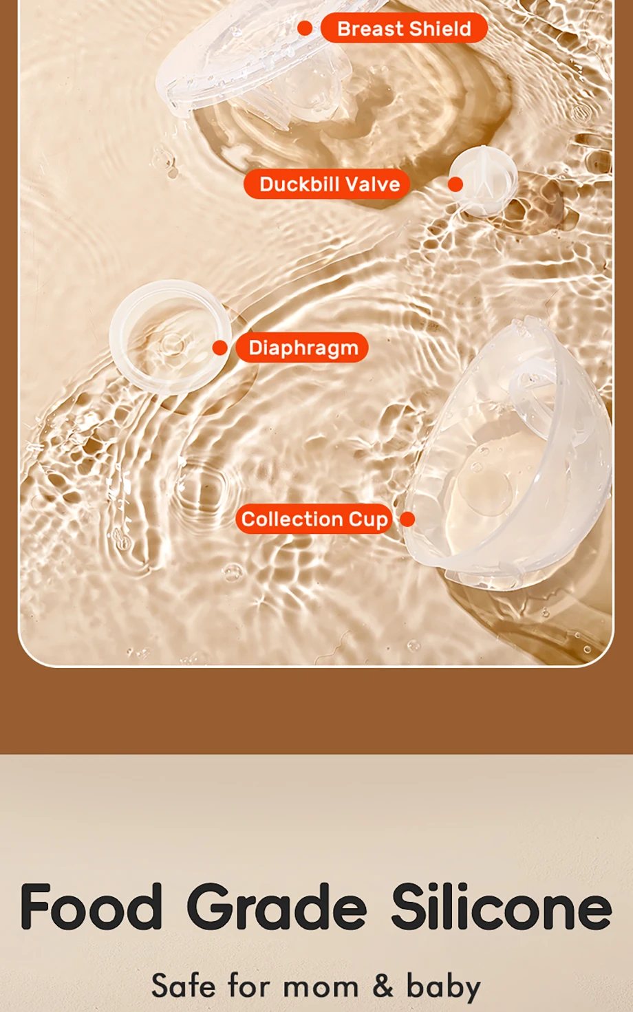 NCVI Hands Free Wearable Breast Pump, Combined with Strong Motor and Wearable Cups, 4 Modes 9 Levels, 21/24/28mm, Low Noise