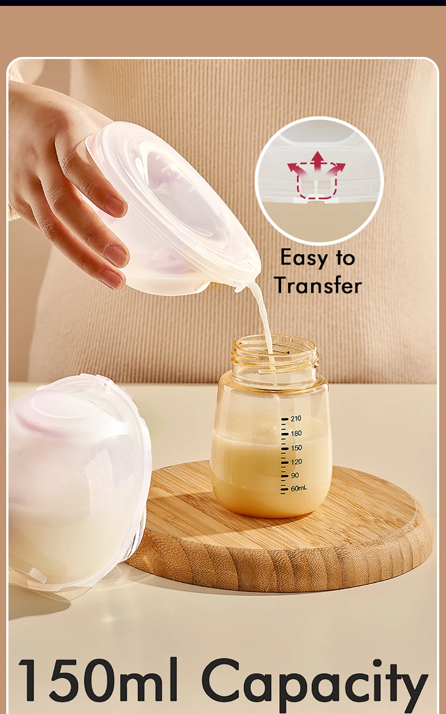 NCVI Hands Free Wearable Breast Pump, Combined with Strong Motor and Wearable Cups, 4 Modes 9 Levels, 21/24/28mm, Low Noise