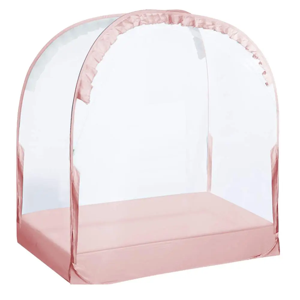 Pop Up Baby Crib Tent Crib Cover Canopy Breathable Mesh Baby Tents Keep Baby from Climbing out Bed Protection Anti-mosquito Tent