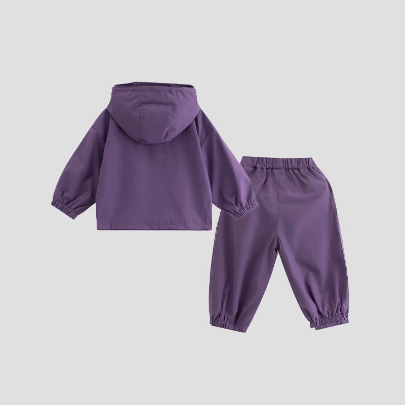 Boys Jacket+pants Two-piece Set High-quality 2026 New Product Spring Autumn Children's Diagonal Zipper Children's Clothing