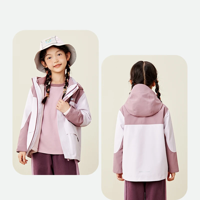 Mini Bala Boys and Girls Windproof Jacket Spring and Autumn Kids Waterproof Breathable Coat for Outdoor Adventures