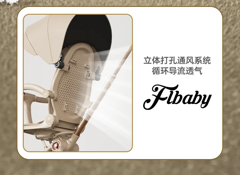 Baby Walking Artifact Windproof Baby Stroller in Autumn and Winter Light Folding Can Sit on A Reclining Baby Stroller