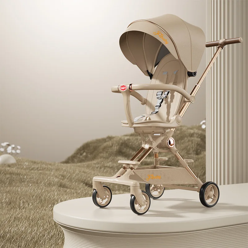 Baby Walking Artifact Windproof Baby Stroller in Autumn and Winter Light Folding Can Sit on A Reclining Baby Stroller