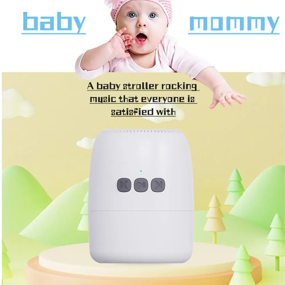 Portable Baby Stroller Rocker Accessories Automatic Infant Swing Sleep Soother with White Noise Baby Shaker Sleep Aid Device