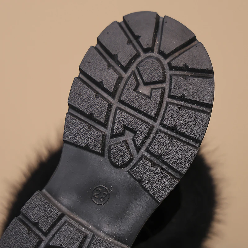 Girls High Boots Children Warm Princess Leather Boots Soft Soled Kids Fashion Long Boots Anti-Slippery All Match 2024 Winter New