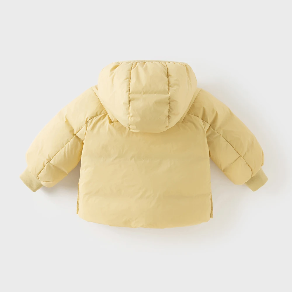 Dave Bella Girls Down Jacket Autumn Winter Baby Plush Warm Hooded Boys White Duck Down Coat Outwear Clothes Waterproof DB4253985