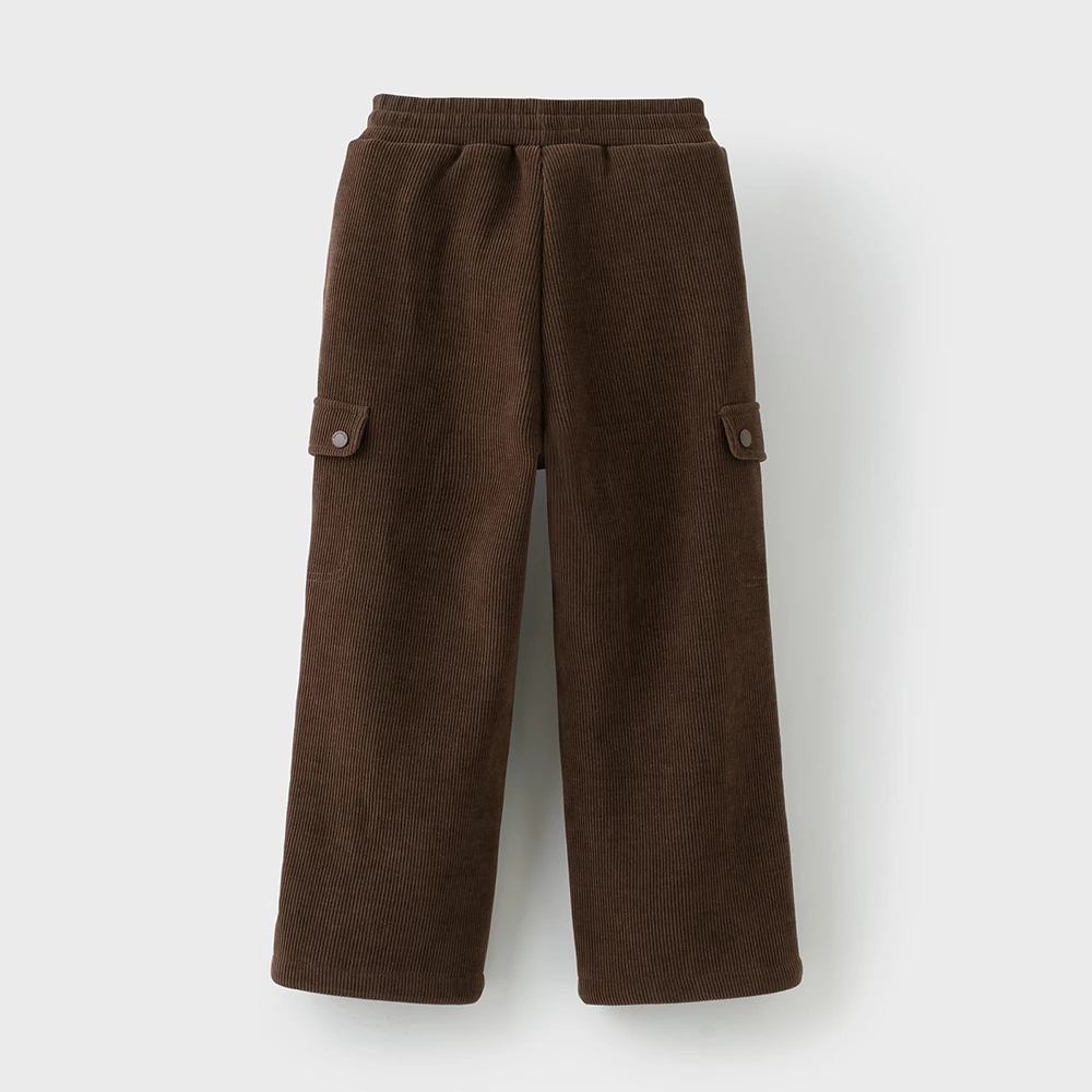 Dave Bella Children Wide Leg Knitted Pants Winter Autumn Velvet Thicken Boys Girls Straight Pants Casual Warm Trousers DK4254299