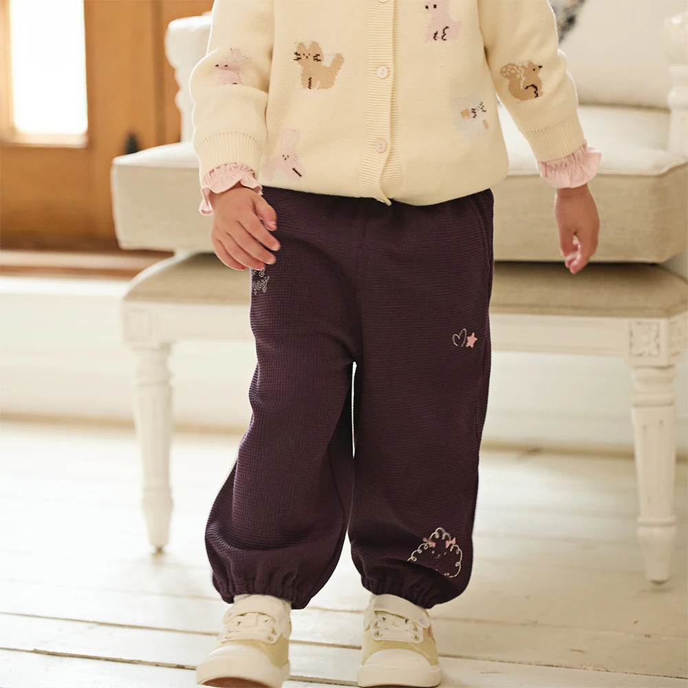 Dave Bella Children's Pants Autumn Fashion Casual Gentle Sweet Cute Girls Baby Loose Straight Pants Sport Outdoor DB3252839