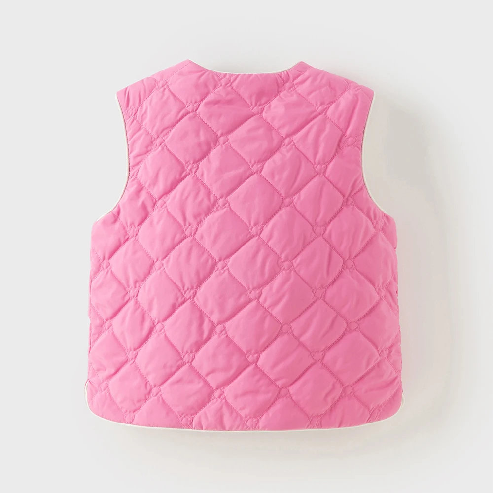 Dave Bella Children Vest Autumn Winter Girl Boy Waterproof Vests On Both Sides Fashion Top Outerwear Children Clothing DB4253922
