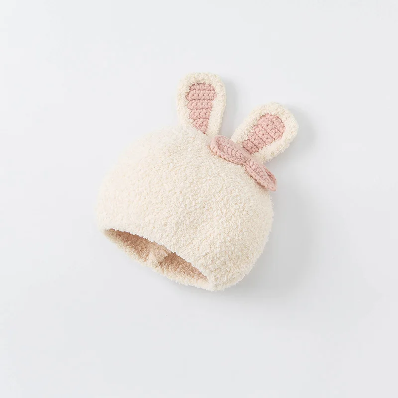 Dave Bella Winter Warm Thicken Hat and Cap for Girls Children Baby Cartoon Ear Protection Hats Cute Outdoor Cap DB19435
