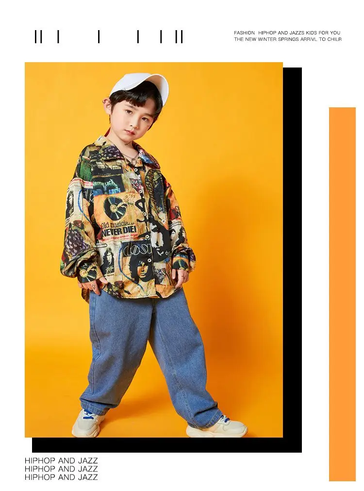 Kids Kpop Streetwear Ballroom Hip Hop Dance Costumes Rose Red Plaid Shirt Elastic Waist Pants Set Boys Jazz Performance Clothes