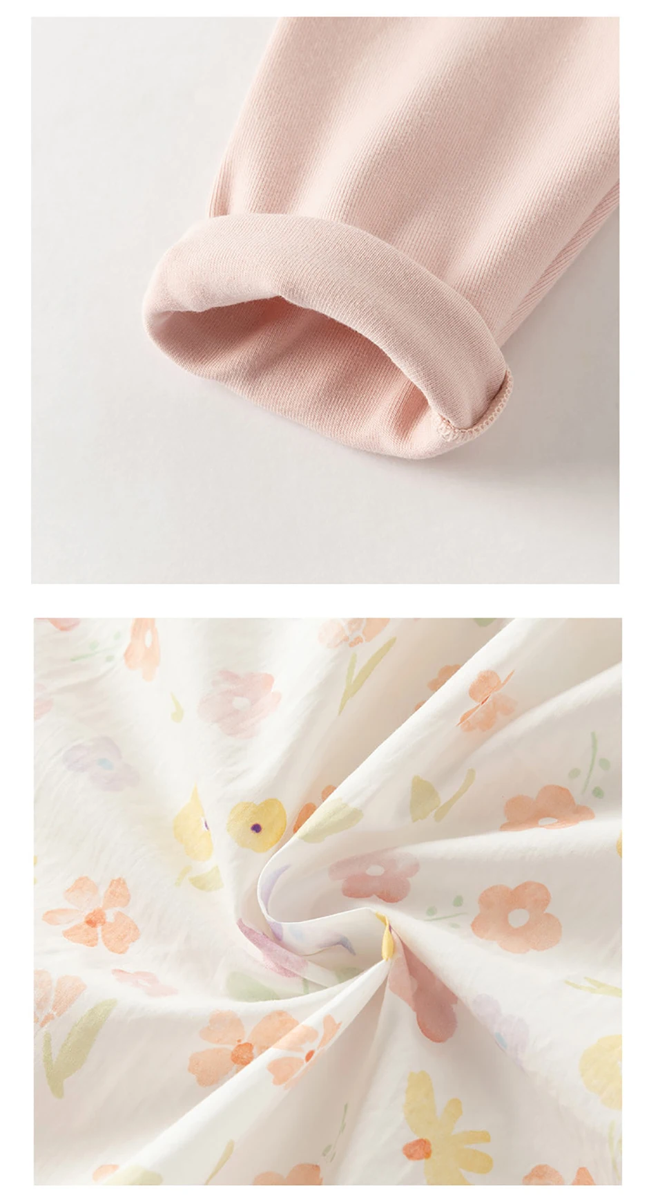 Dave Bella Girls Tops Trousers Suits Spring Autumn Floral Print Pullover Elastic Pants Two-piece Sets Children Clothes DB1260561