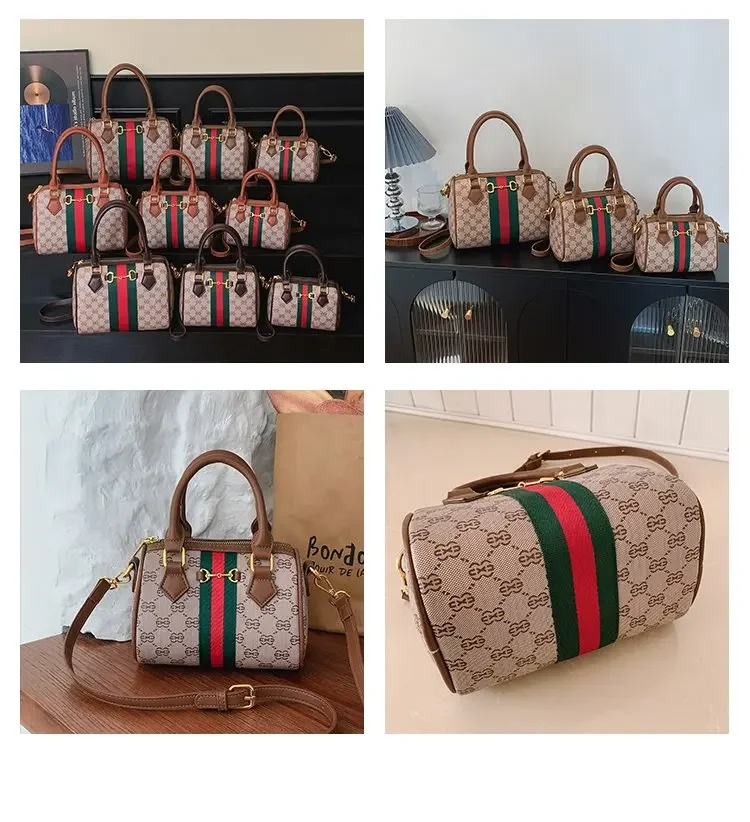 High-end Leather Diaper Bag for Ladies Vintage Fashionable Simple Commuter Backpack Business Mens Womens