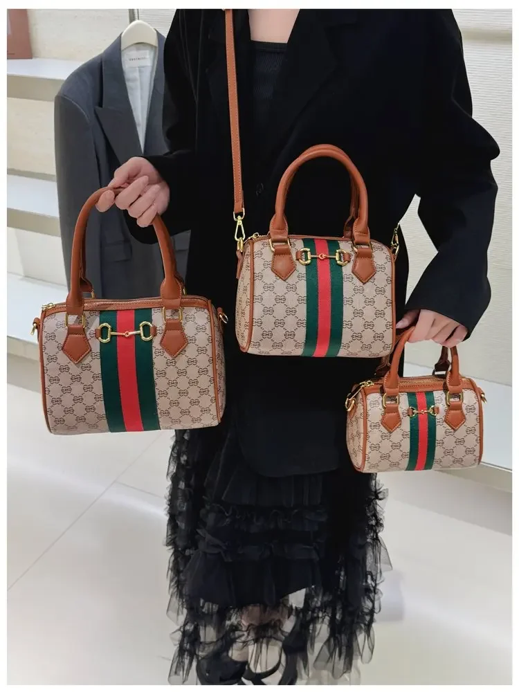 High-end Leather Diaper Bag for Ladies Vintage Fashionable Simple Commuter Backpack Business Mens Womens