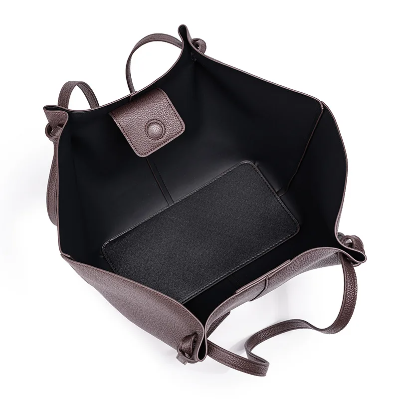 Simple Vintage Fashionable Tote Bag For Women Trendy Design Large Capacity Luxury Leather Diaper Bags For Stylish Moms