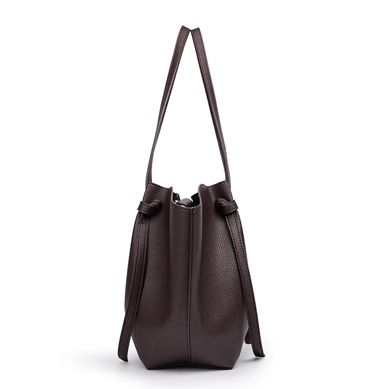 Simple Vintage Fashionable Tote Bag For Women Trendy Design Large Capacity Luxury Leather Diaper Bags For Stylish Moms