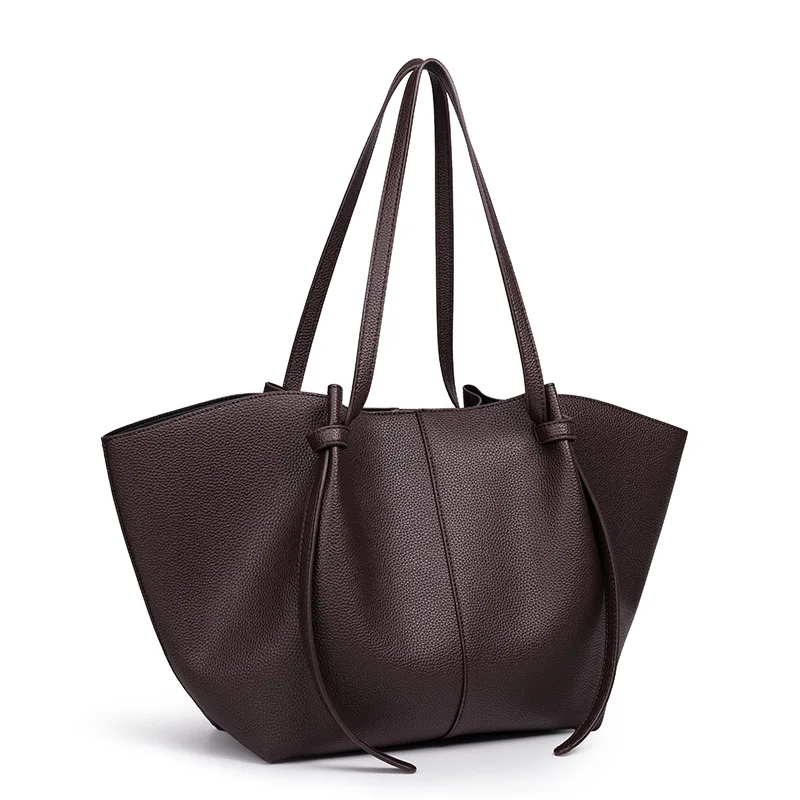 Simple Vintage Fashionable Tote Bag For Women Trendy Design Large Capacity Luxury Leather Diaper Bags For Stylish Moms