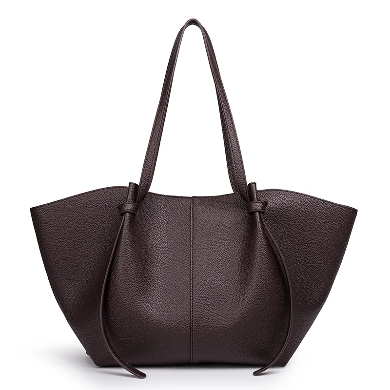 Simple Vintage Fashionable Tote Bag For Women Trendy Design Large Capacity Luxury Leather Diaper Bags For Stylish Moms