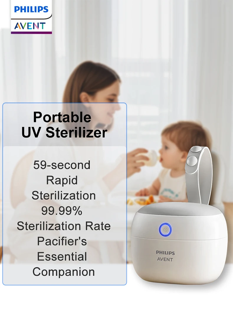 Avent Portable UV Sterilizer - 59s Rapid Sanitizer Box for Baby Accessories Tools and Personal Care Products