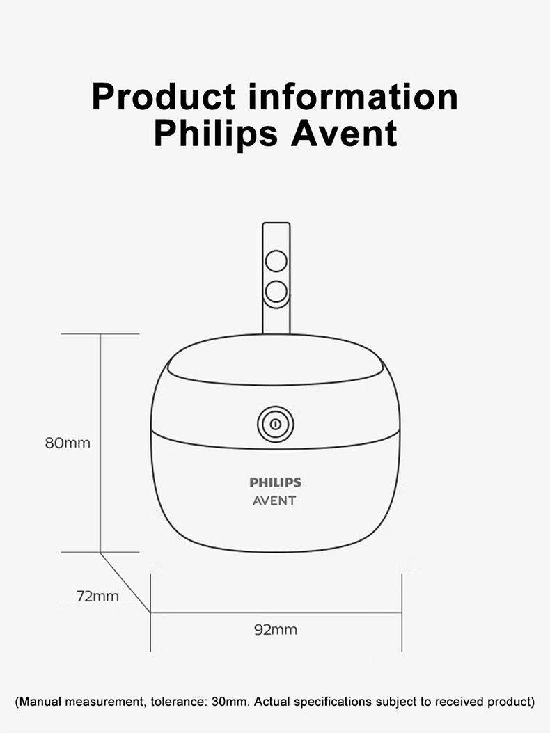 Avent Portable UV Sterilizer - 59s Rapid Sanitizer Box for Baby Accessories Tools and Personal Care Products