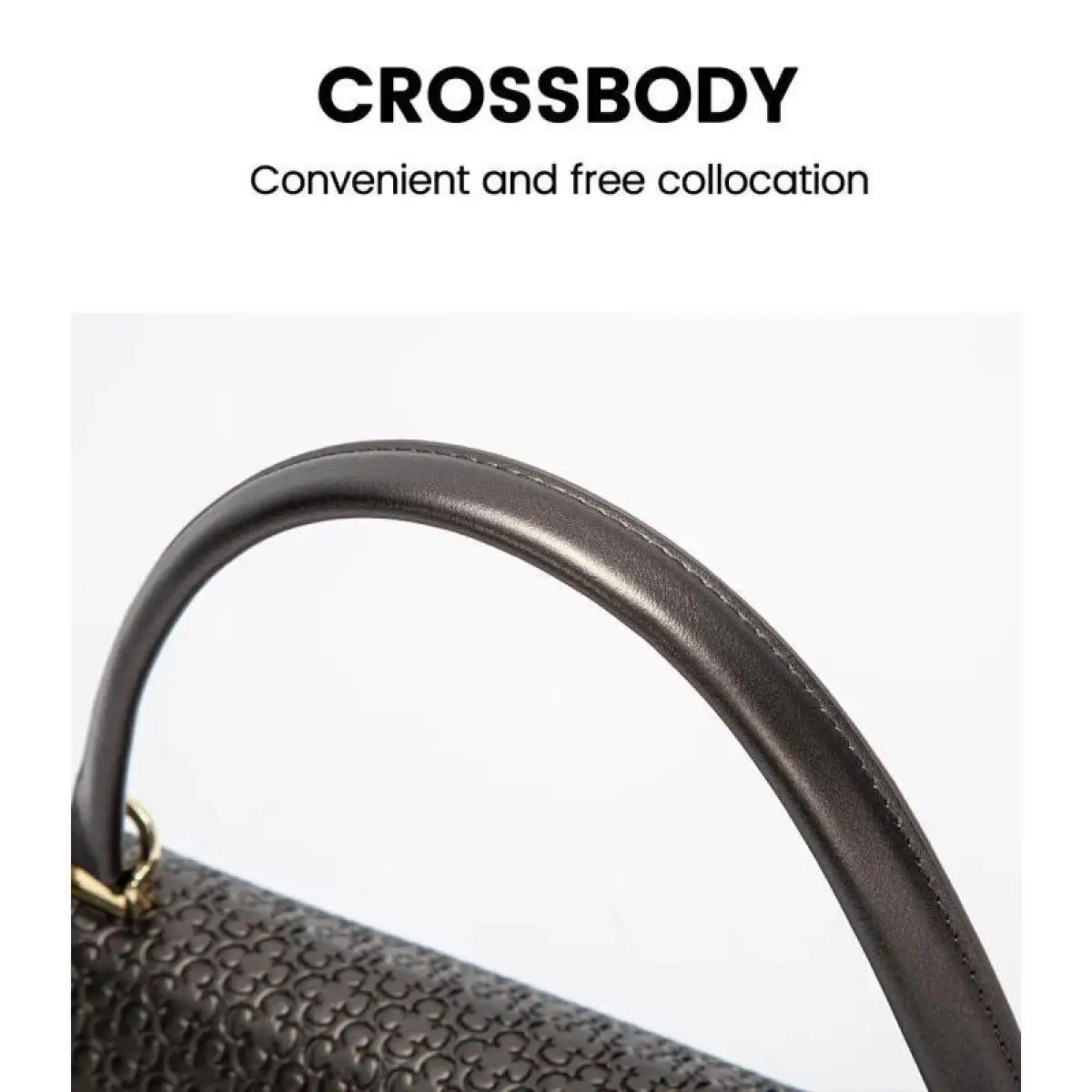CH Handbag For Women Luxury Designer Shoulder Bag Fashion Embossed Leather Top Handle Bag Elegant Clutch Bag For Daily Use