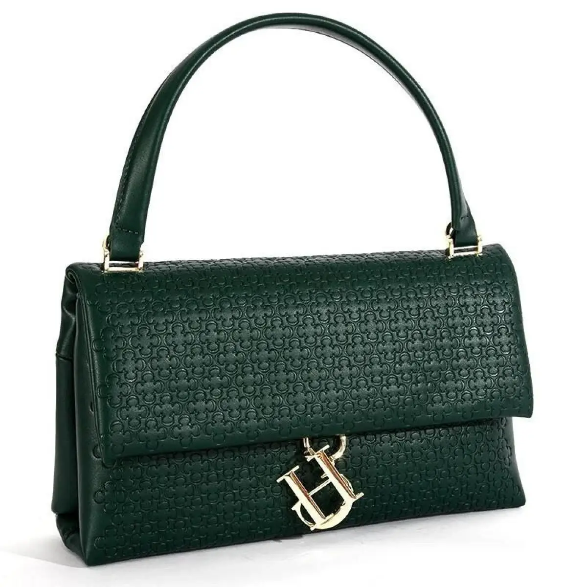 CH Handbag For Women Luxury Designer Shoulder Bag Fashion Embossed Leather Top Handle Bag Elegant Clutch Bag For Daily Use