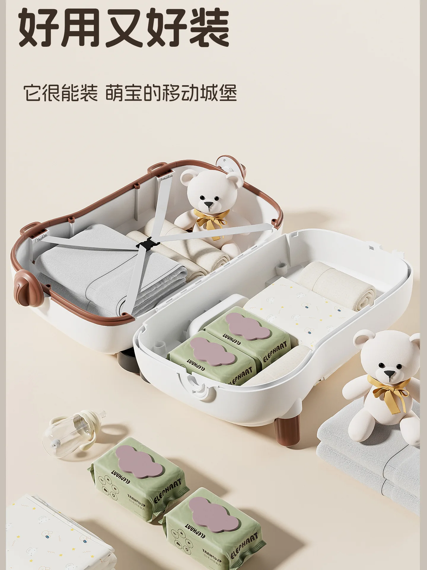 Kids Ride On Luggage 2 In 1 Lightweight Travel Suitcase For Baby Toddler Portable Rideable Case For Travel Outing