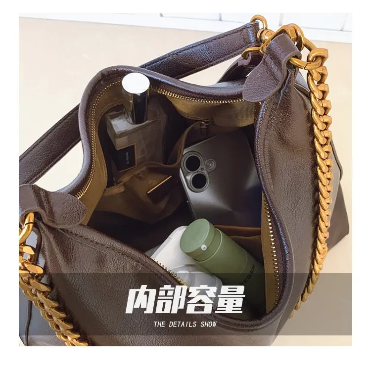 Stylish Vintage Shopper Tote And Fashionable Elegant Diaper Bags For Women Luxury Leather Crossbody-Bag