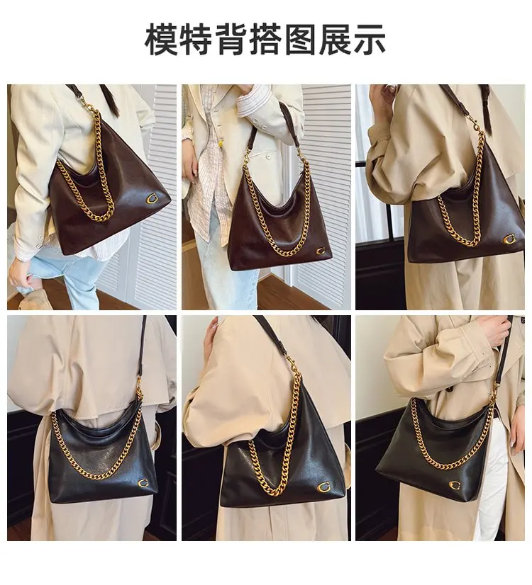 Stylish Vintage Shopper Tote And Fashionable Elegant Diaper Bags For Women Luxury Leather Crossbody-Bag