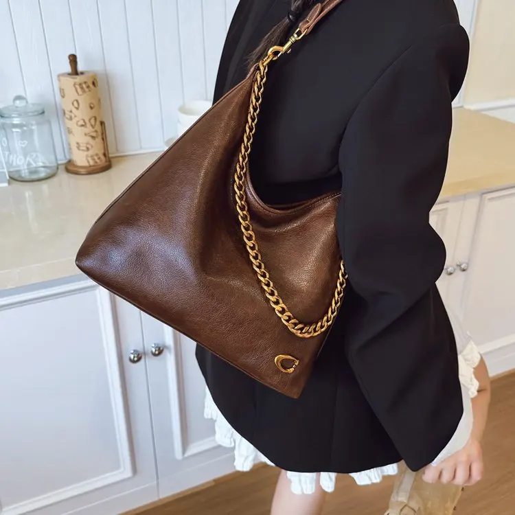 Stylish Vintage Shopper Tote And Fashionable Elegant Diaper Bags For Women Luxury Leather Crossbody-Bag