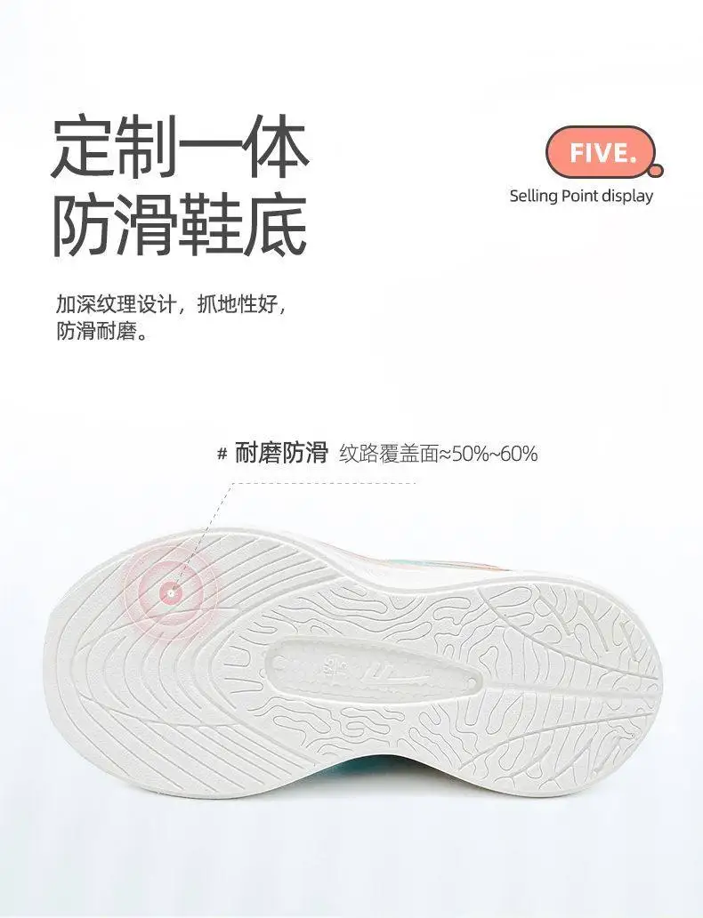 2026 Spring New Princess Style Rotating Button Girls Sports Shoes Breathable Mesh Children Casual Shoes