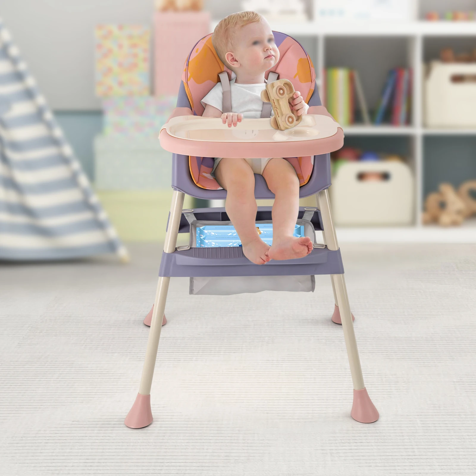 Toddler Eating Feeding Table, Environmentally Friendly Food-grade PP, Toddler High Chair Booster Seat, Adjustable Infant Dining Chair