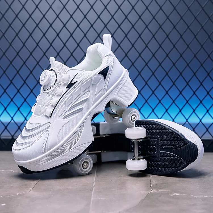 Roller Skates Kid 4 Wheels Sneakers Boy Outdoor Sport Shoes Children Boots Girl Skating Shoes Sneakers Sportschuhe Kinder