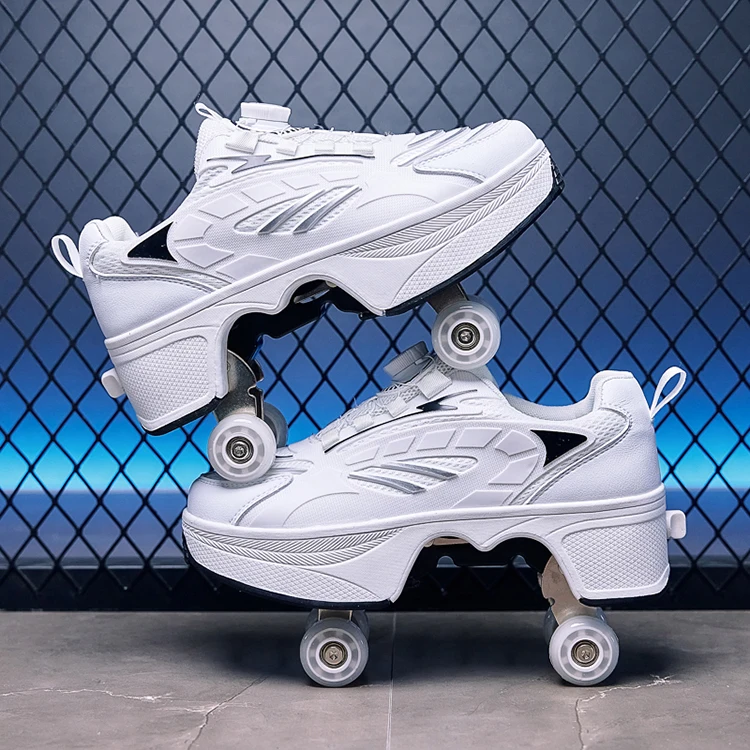 Roller Skates Kid 4 Wheels Sneakers Boy Outdoor Sport Shoes Children Boots Girl Skating Shoes Sneakers Sportschuhe Kinder