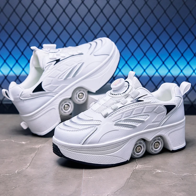 Roller Skates Kid 4 Wheels Sneakers Boy Outdoor Sport Shoes Children Boots Girl Skating Shoes Sneakers Sportschuhe Kinder