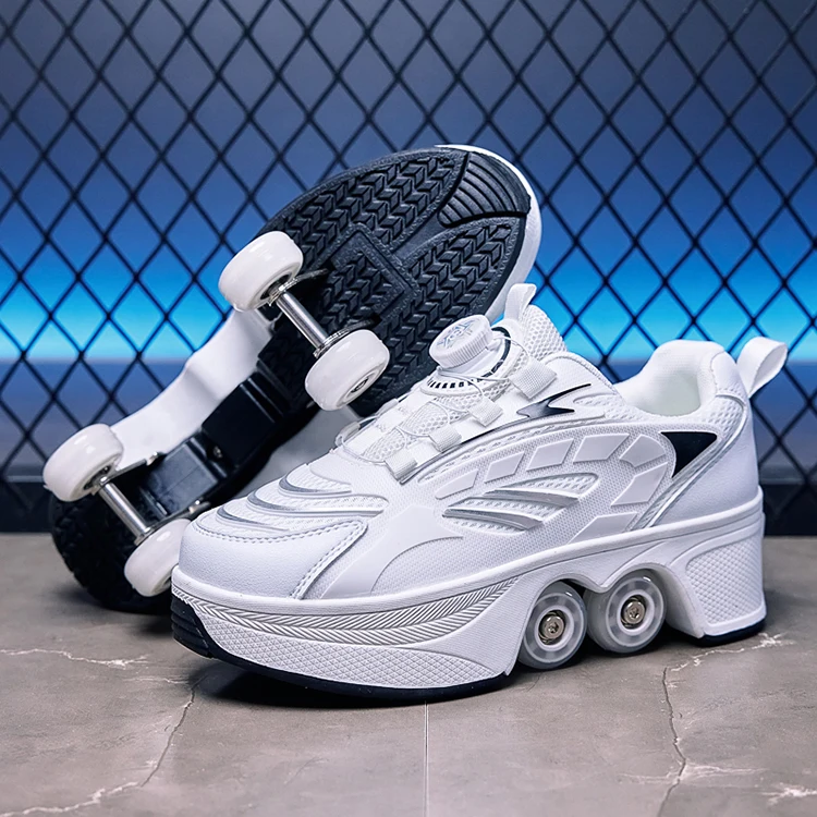 Roller Skates Kid 4 Wheels Sneakers Boy Outdoor Sport Shoes Children Boots Girl Skating Shoes Sneakers Sportschuhe Kinder