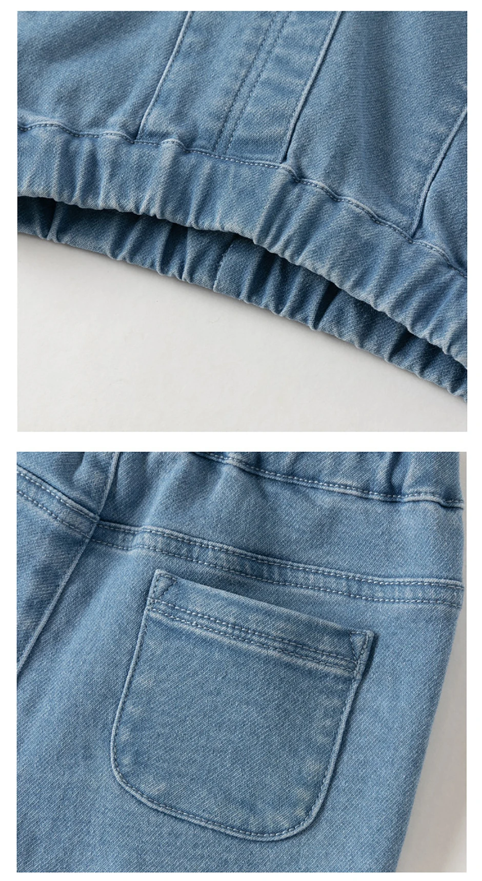 Dave Bella Autumn Spring Girls Denim Pants Fashion Casual Elastic Waist Bootcut Jeans Kids Pullup Trousers Party DB3261473
