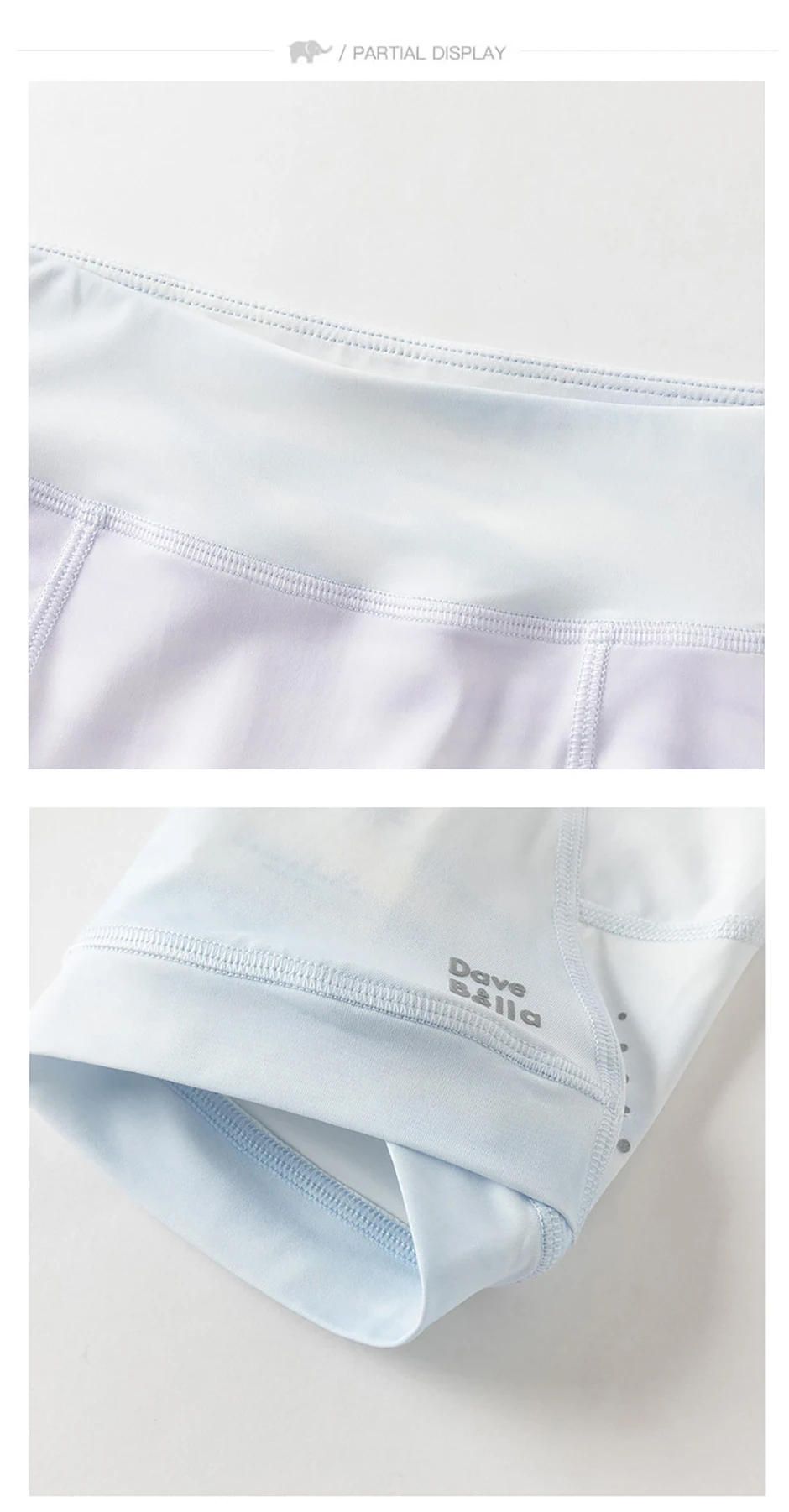 Dave Bella Girls Slim Shorts Leggings Children Summer Pencil Pants Fashion Elastic Waist Sports Breathable Trousers DK2263608