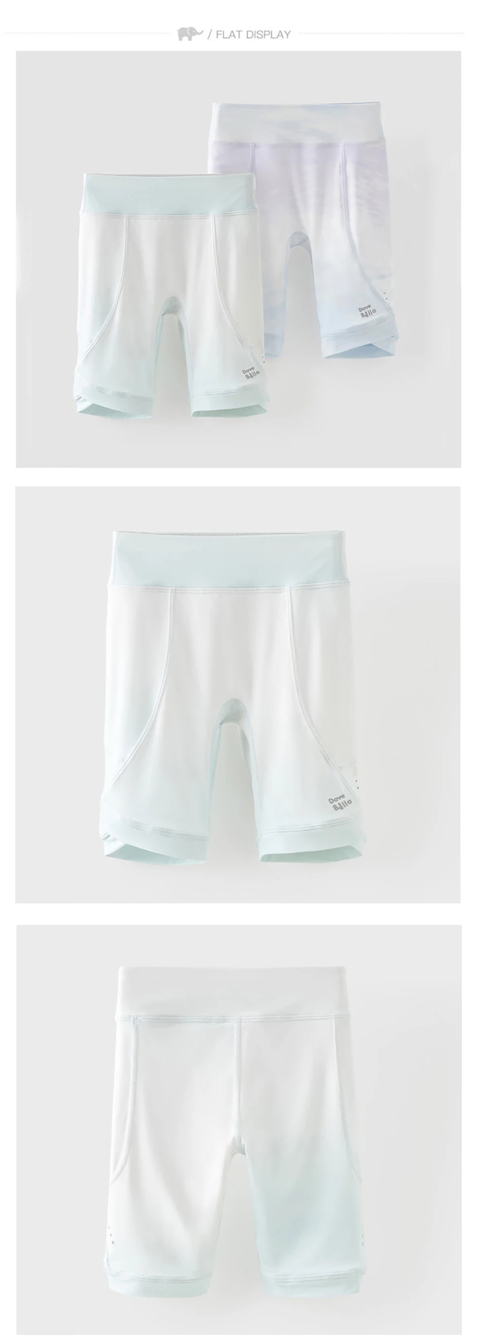 Dave Bella Girls Slim Shorts Leggings Children Summer Pencil Pants Fashion Elastic Waist Sports Breathable Trousers DK2263608