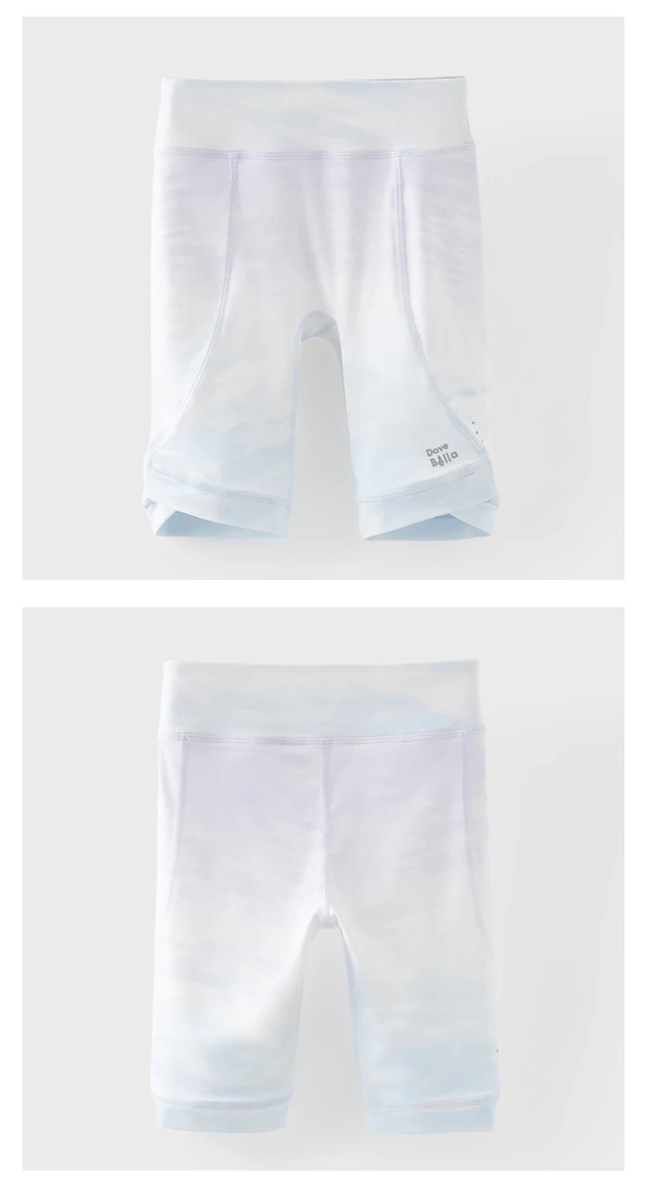 Dave Bella Girls Slim Shorts Leggings Children Summer Pencil Pants Fashion Elastic Waist Sports Breathable Trousers DK2263608