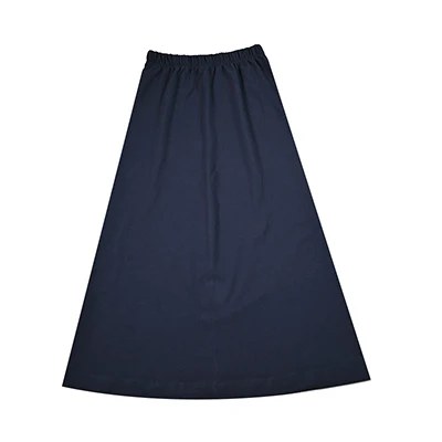 BARCALI Youth Set Navy and Black Sweatshirt and Maxi Skirt Suit Long Sleeve Contrast Collar and Zipper French Terry for Winter