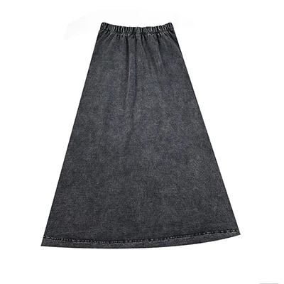 BARCALI Youth Set Navy and Black Sweatshirt and Maxi Skirt Suit Long Sleeve Contrast Collar and Zipper French Terry for Winter