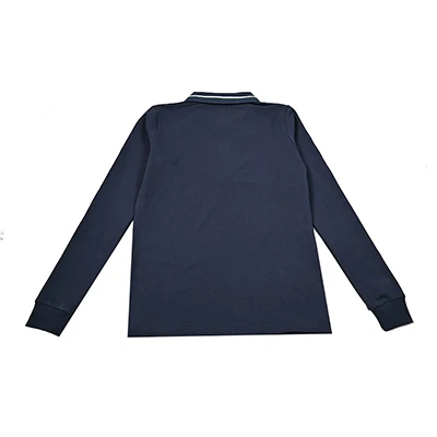 BARCALI Youth Set Navy and Black Sweatshirt and Maxi Skirt Suit Long Sleeve Contrast Collar and Zipper French Terry for Winter